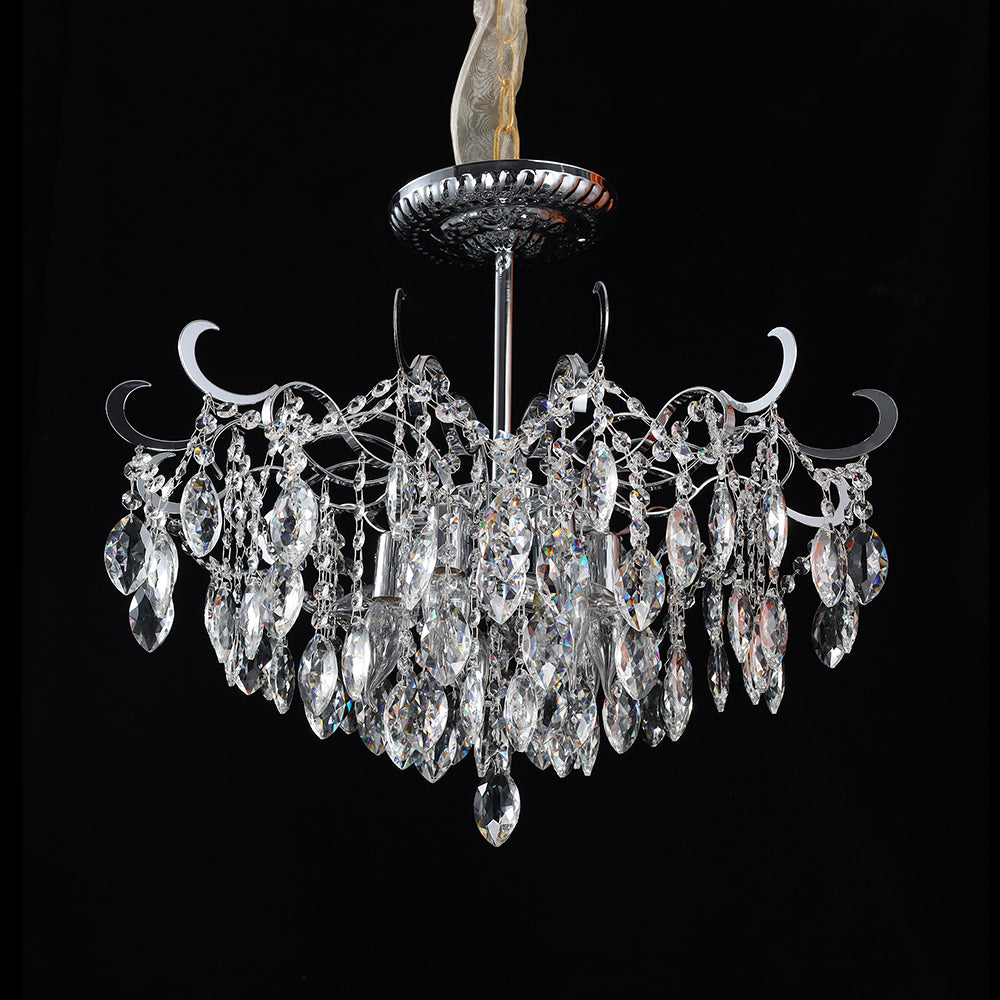 5024Wrought iron candle crystal chandelier