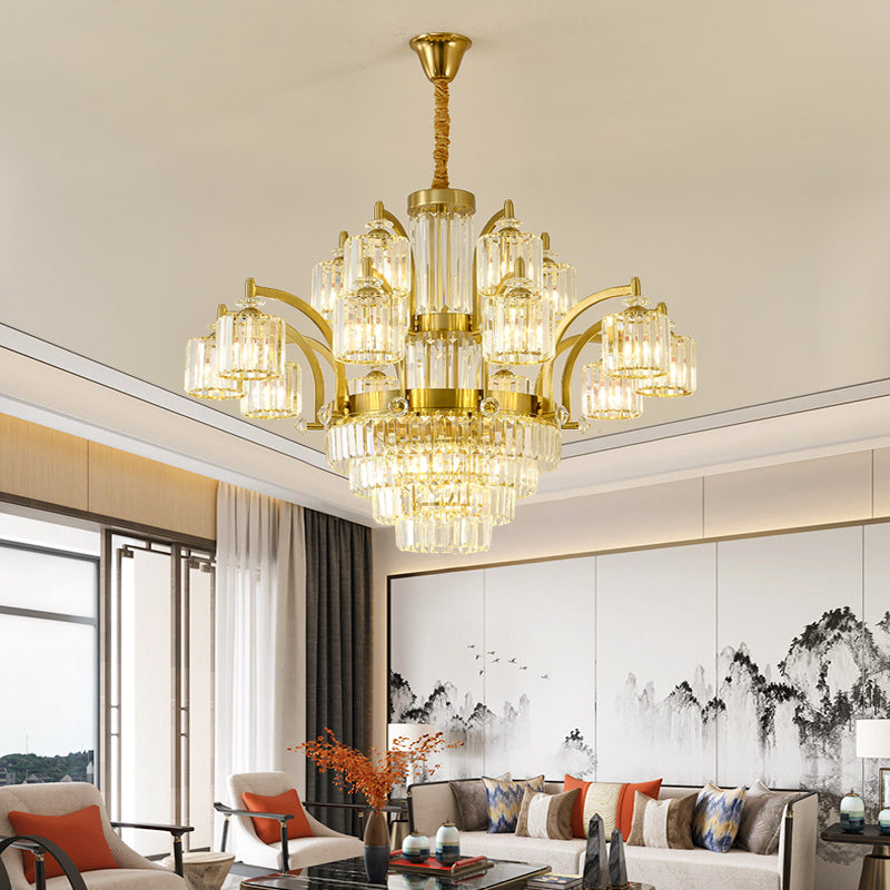 Crystal chandelier, modern minimalist