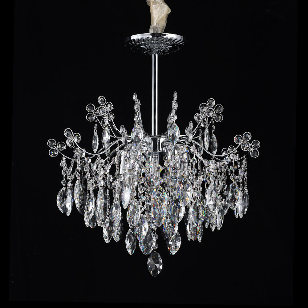 5025Wrought iron candle crystal chandelier