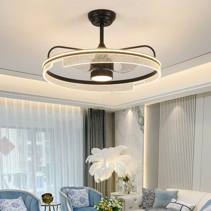 Fan light, dining room light, bedroom light, crystal chandelier.HQC-J5775/H5500