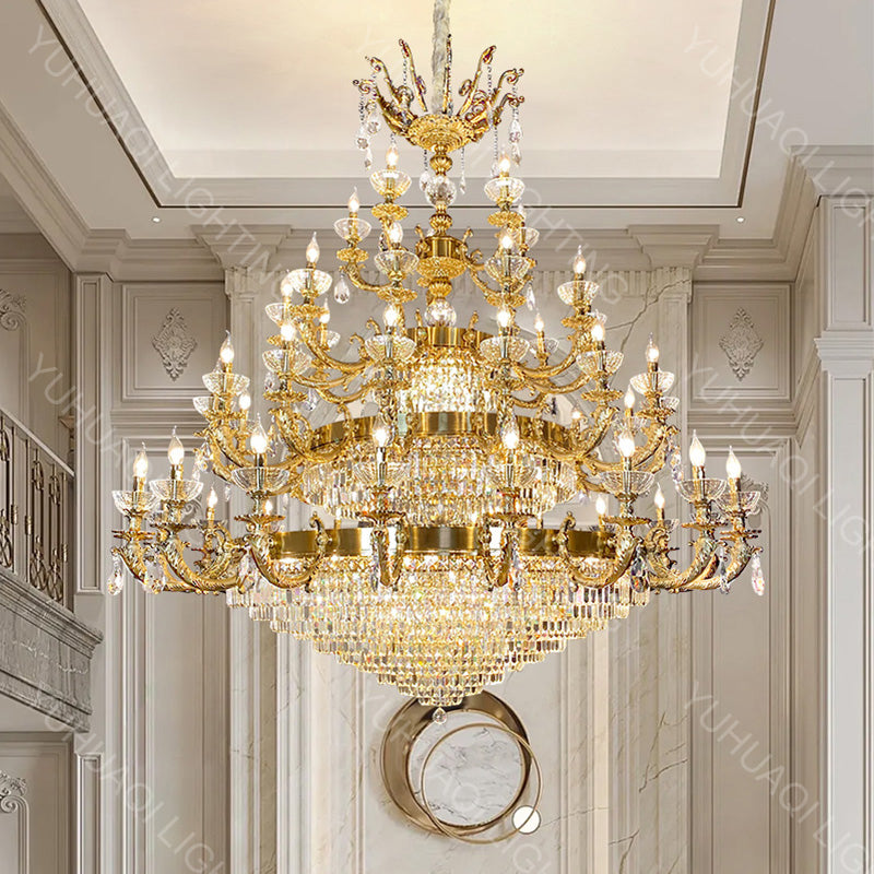 Zinc Alloy Crystal Chandelier HQ9080