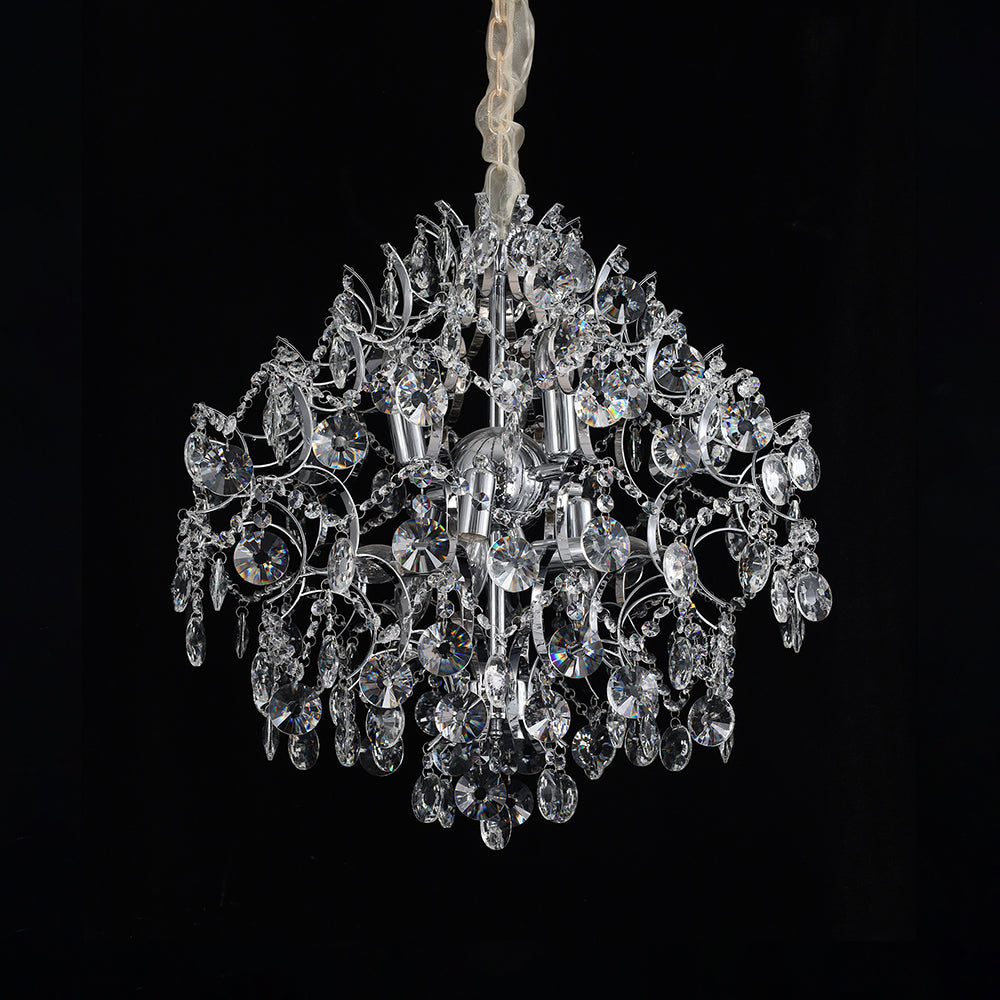 5028Wrought iron candle crystal chandelier