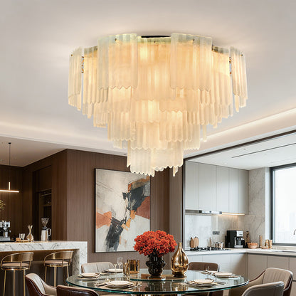 Postmodern glass ceiling light