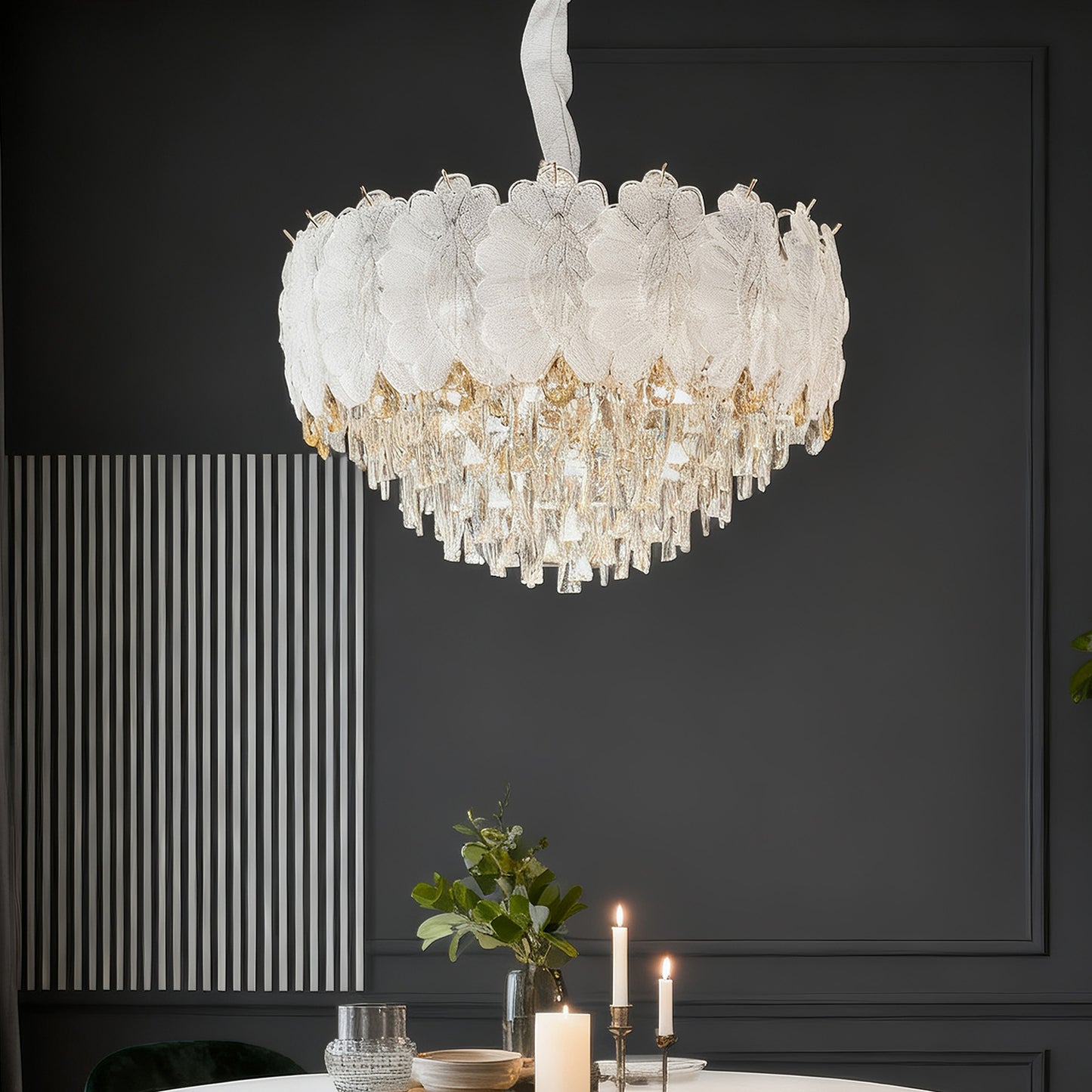 Modern simple light luxury crystal chandelier