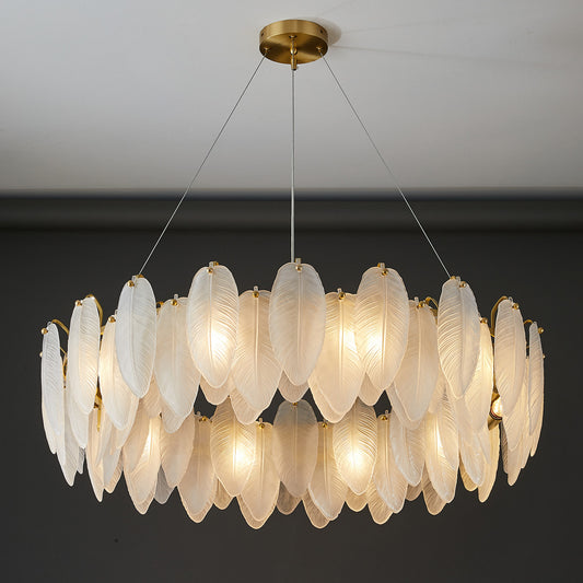 Postmodern glass chandelier modern minimalist style
