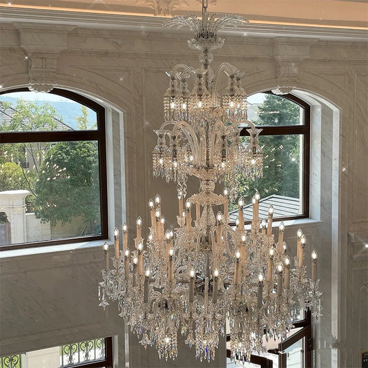 European candle crystal chandelier