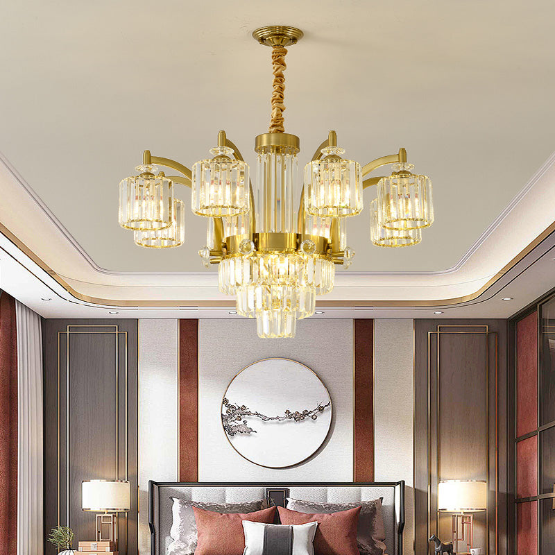 Crystal chandelier, modern minimalist