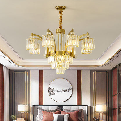 Crystal chandelier, modern minimalist