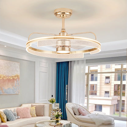 Fan light, dining room light, bedroom light, crystal chandelier.HQC-J5775/H5500