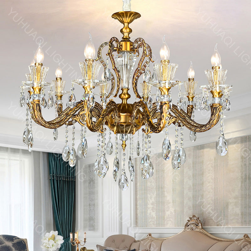 All-Copper Crystal Chandelier