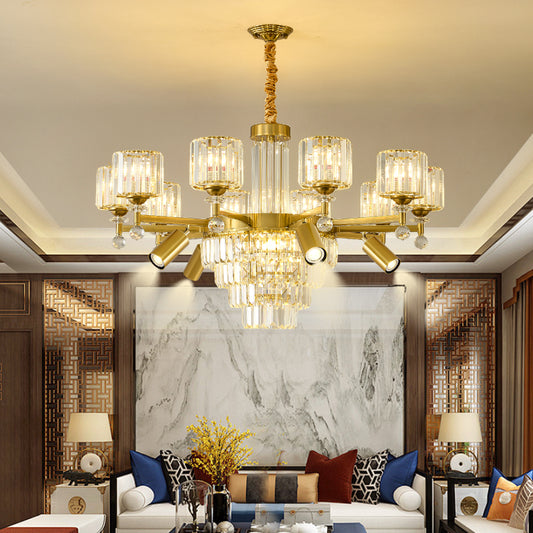 Crystal chandelier, modern minimalist