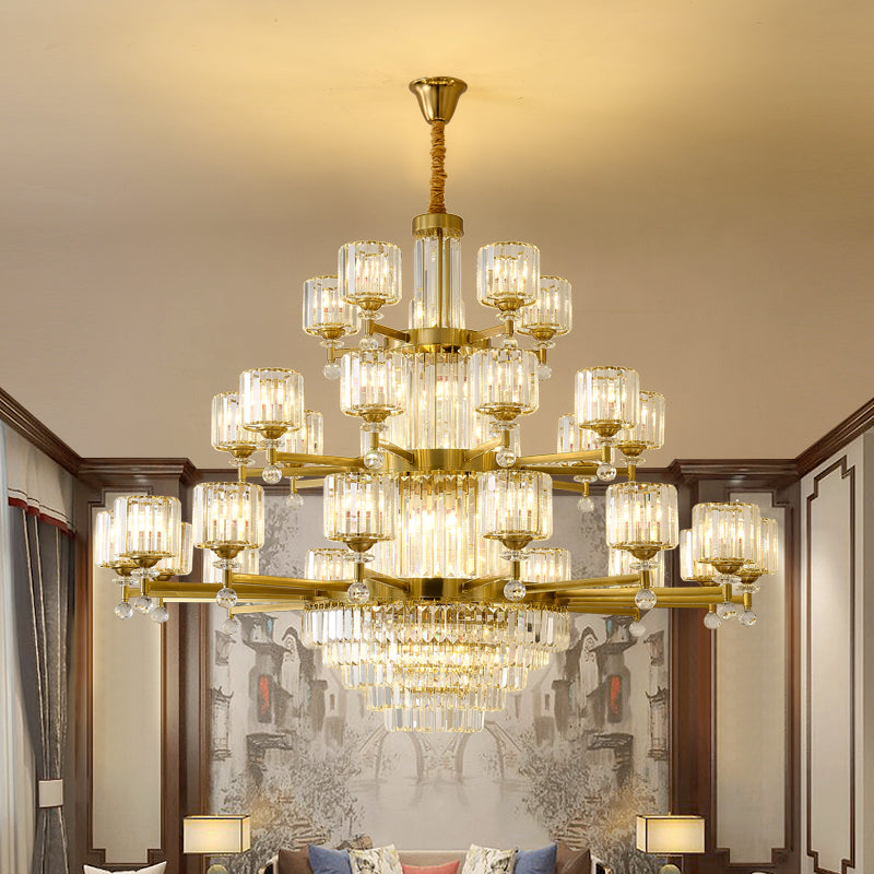 Crystal chandelier, modern minimalist