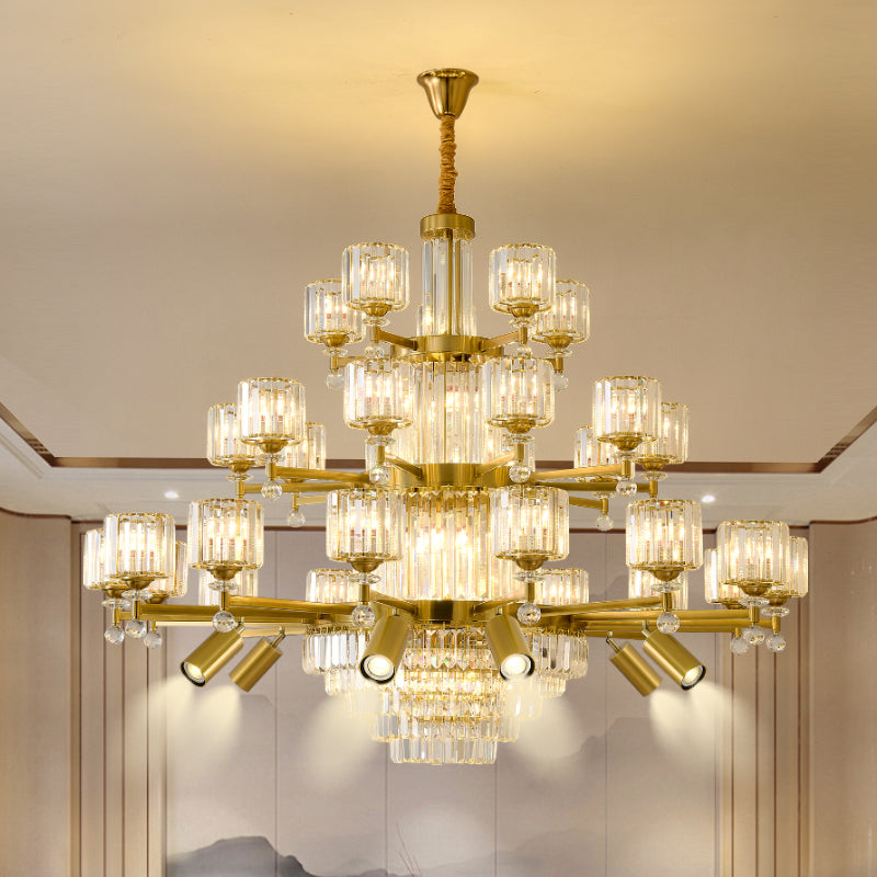 Crystal chandelier, modern minimalist