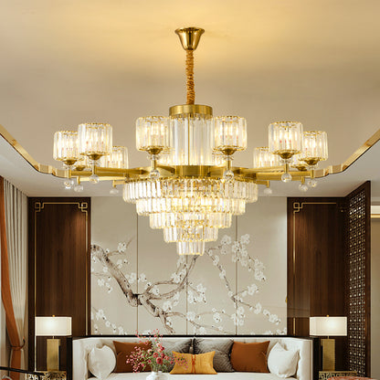 Crystal chandelier, modern minimalist