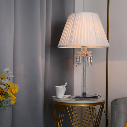 European modern simple candle crystal table lamp