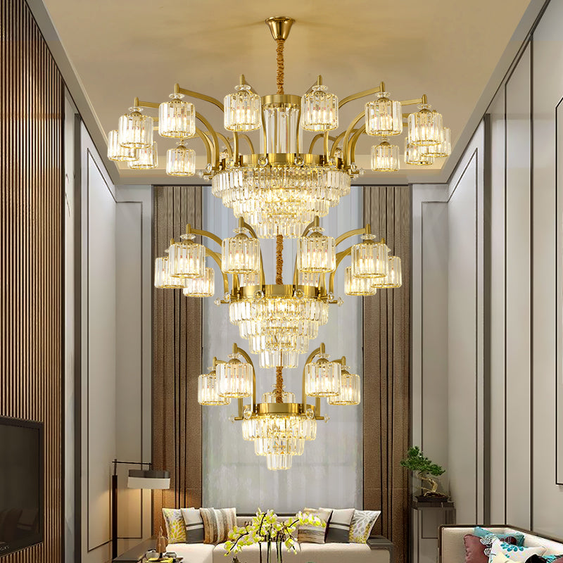 Crystal chandelier, modern minimalist