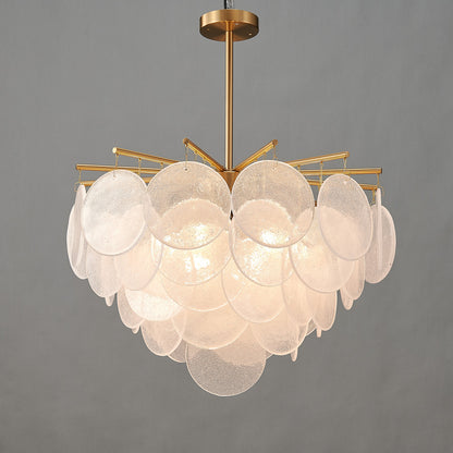 Postmodern glass chandelier modern minimalist style