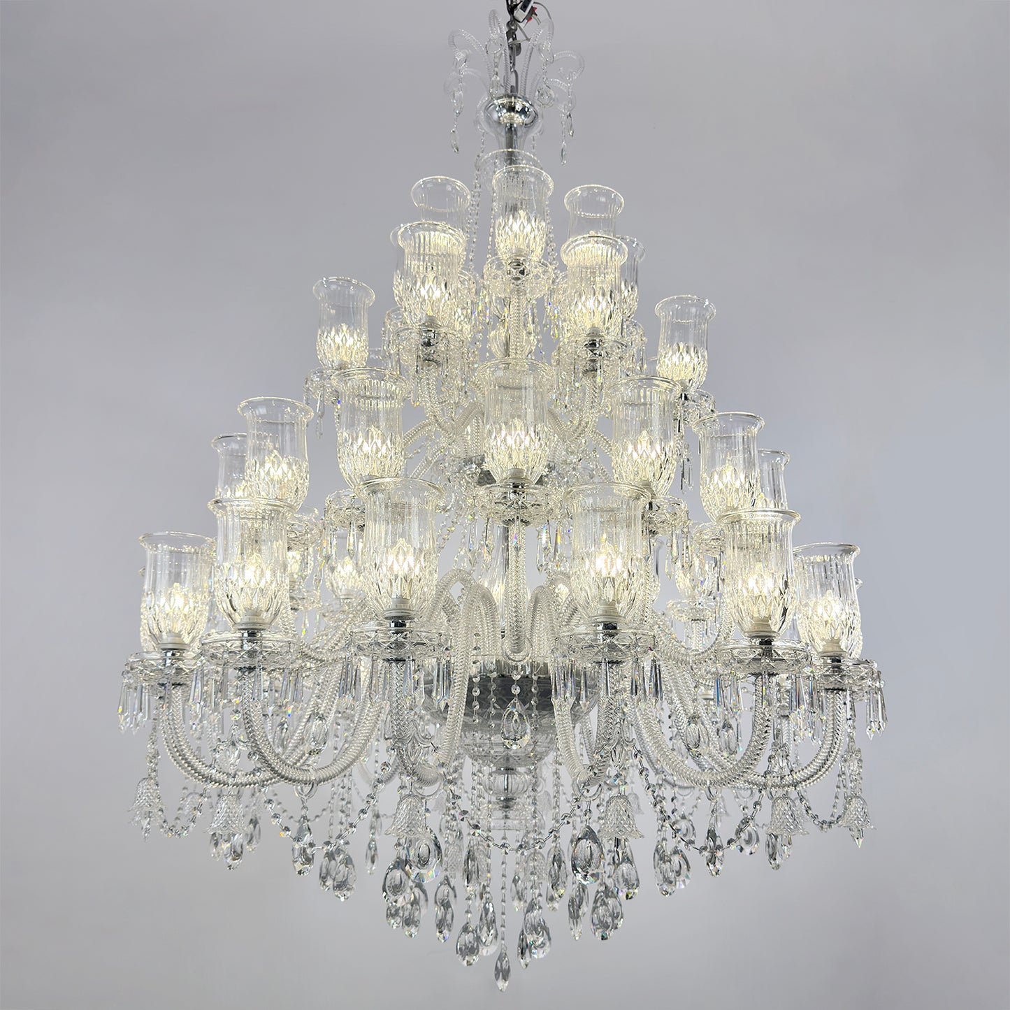 Crystal chandelier, lobby chandelier, European style hotel/villa dining room light, chandelier