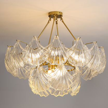 Postmodern glass chandelier modern minimalist style