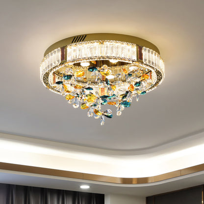 Light luxury crystal ceiling light
