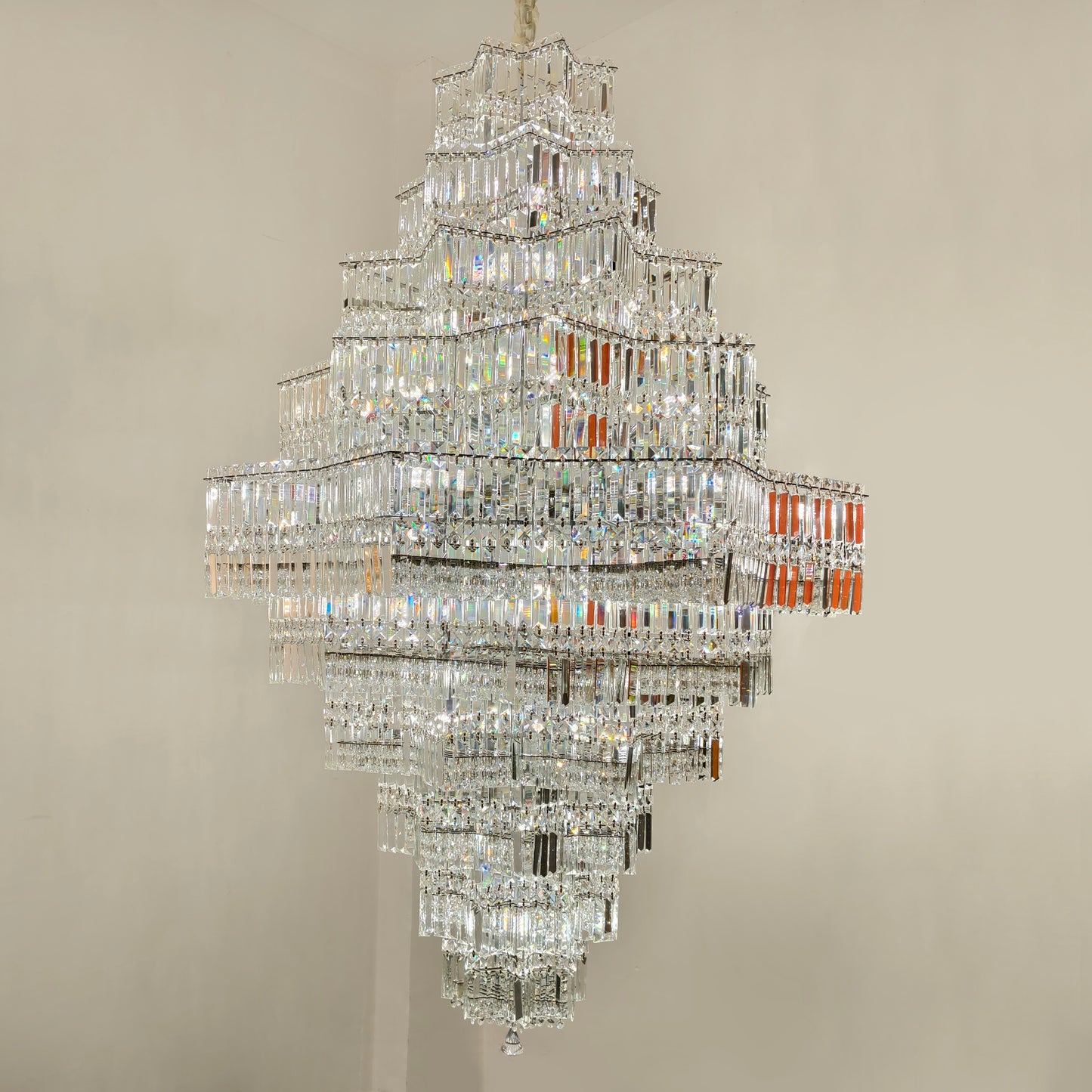 Crystal chandeliers, living room chandeliers, dining room chandeliers, lobby chandeliers, villa and hotel chandeliers HQC26290/120CM