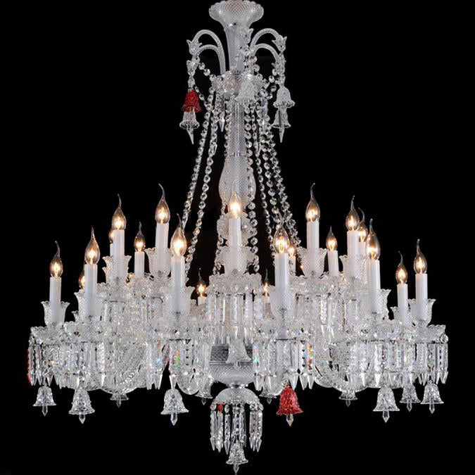 9122 European style candle crystal chandelier