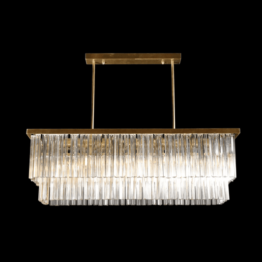 Dining room chandelier, light luxury crystal chandelier, dining room light