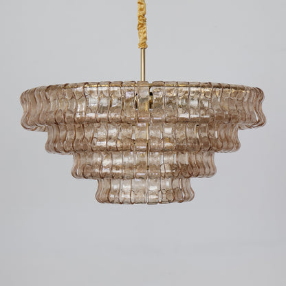 Crystal pendant light luxury living room