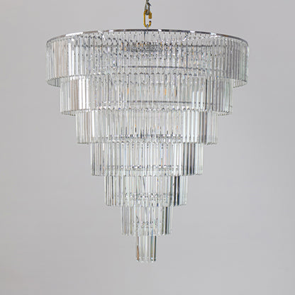 Crystal pendant light living room villa  light luxury pendant light
