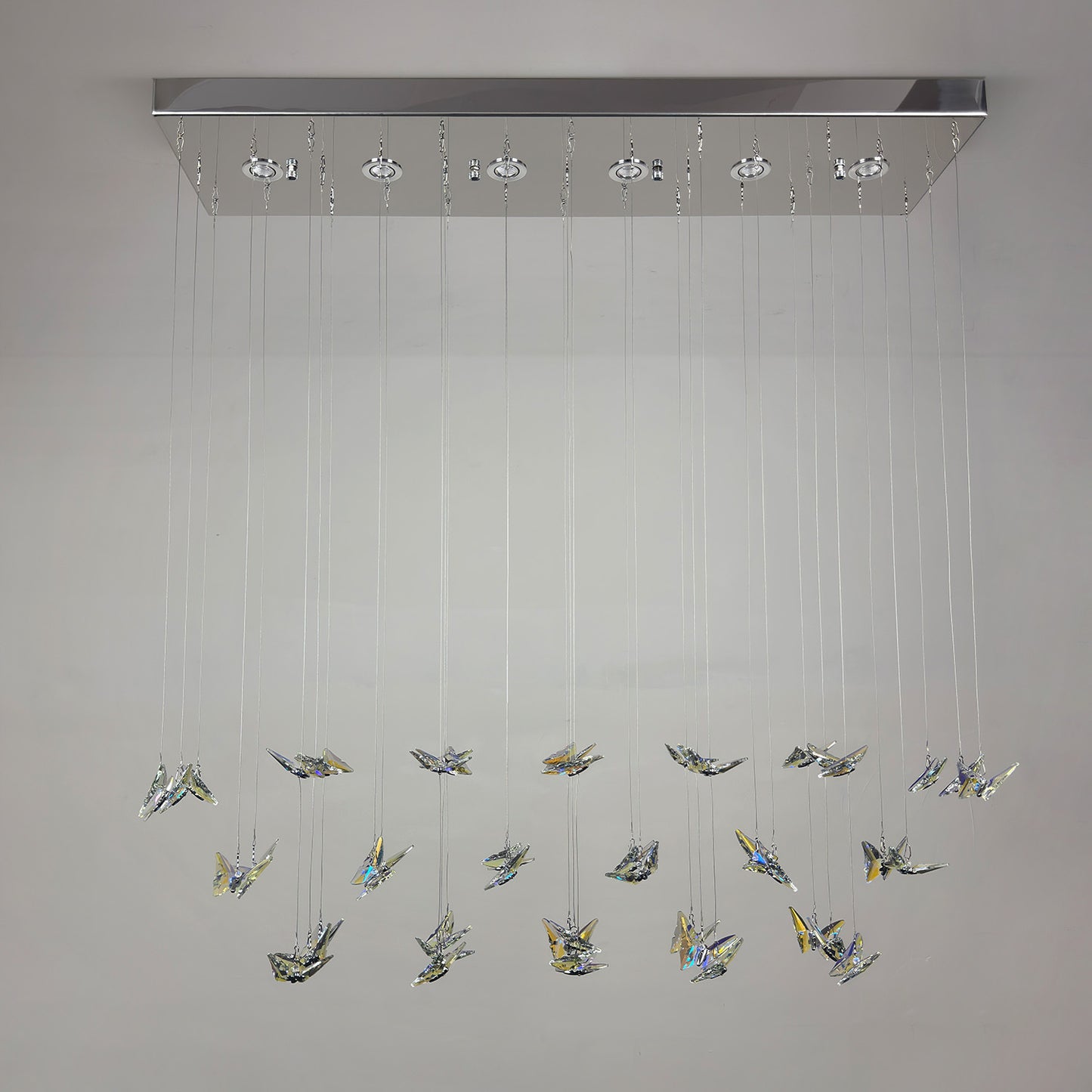 Modern minimalist crystal chandelier, suitable for living rooms, hallways, and villas.