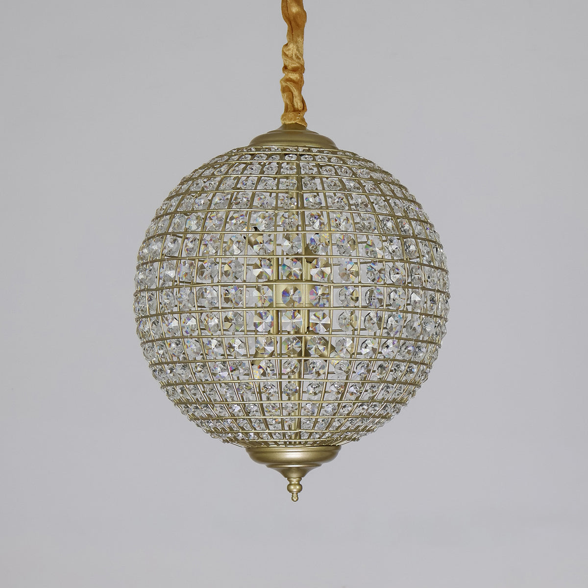 Crystal spherical chandelier living room