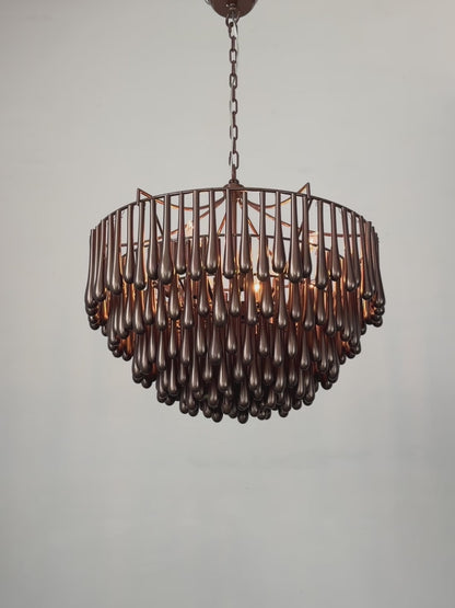 Iron crystal chandelier modern