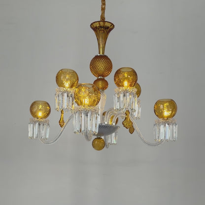 Candle-style crystal chandelier, European-style crystal lamp, pendant light fixture