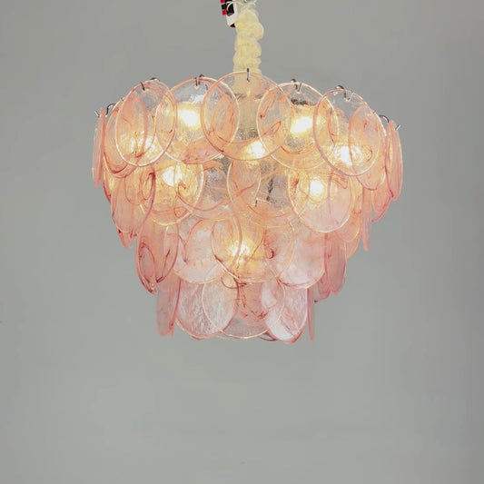 Modern minimalist crystal chandelier, suitable for living room, bedroom, and dining room.
