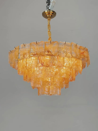 Crystal pendant light luxury living room