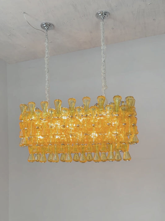Modern French luxury crystal glass chandelier bedroom