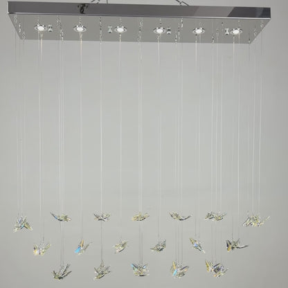 Modern minimalist crystal chandelier, suitable for living rooms, hallways, and villas.