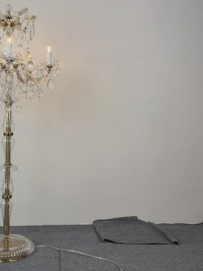 Crystal Floor Lamp | European-Style Crystal Lighting | Living Room Lamp | Villa Lighting