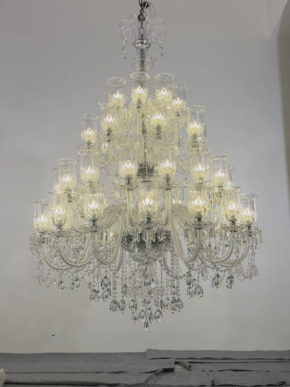 Crystal chandelier, lobby chandelier, European style hotel/villa dining room light, chandelier