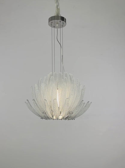 Modern minimalist living room glass pendant light branch shaped crystal light antique bedroom LED light