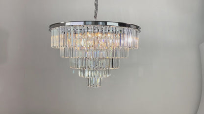 Light luxury postmodern glass crystal chandelier