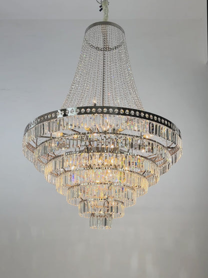 Crystal Chandelier, Modern Minimalist Crystal Chandelier, Living Room Chandelier, Villa Chandelier