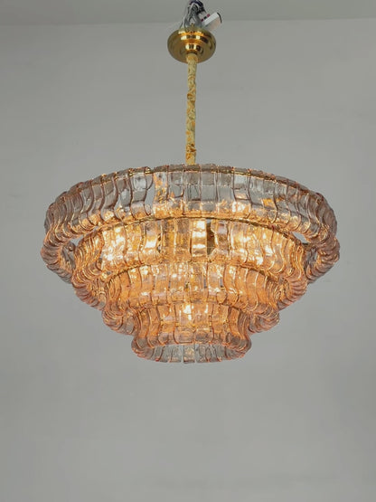 Crystal pendant light luxury living room