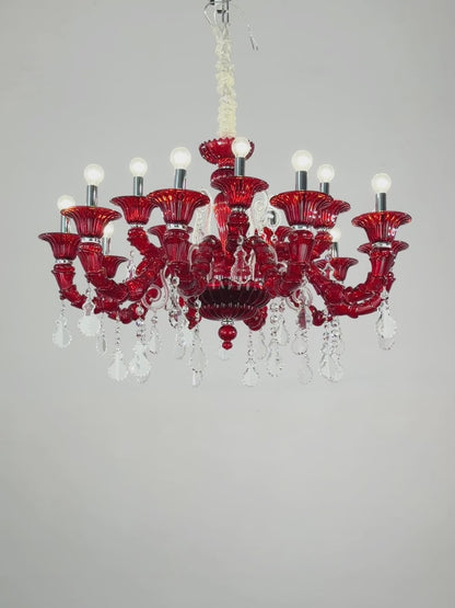 European style living room crystal chandelier dining room luxurious and atmospheric villa lamp French minimalist lighting fixture